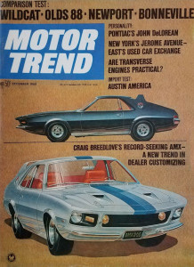 MOTOR TREND 1968 DEC - DeLOREAN, BREEDLOVE-AMX, GTO